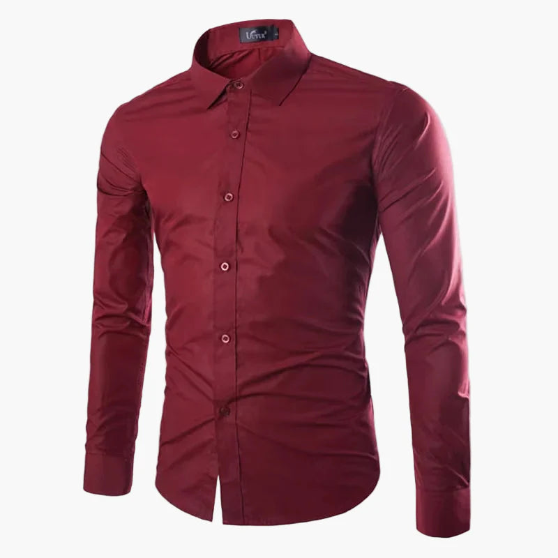 Herren Slim Fit Business Freizeit Hemd – Langarm, Modernes Design, Vielseitig für Büro und Alltag