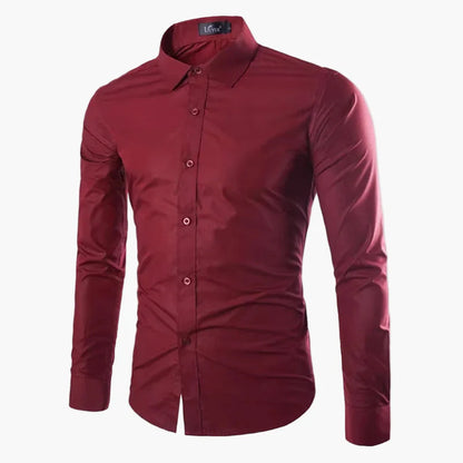 Herren Slim Fit Business Freizeit Hemd – Langarm, Modernes Design, Vielseitig für Büro und Alltag