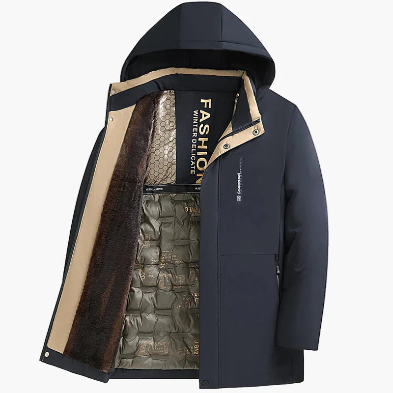Herren Wintermantel mit Kapuze – Modischer Outdoor Parka für kalte Tage