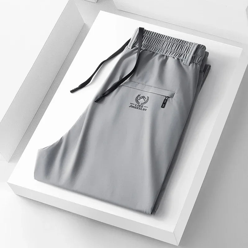 Herren Freizeithose mit Gummibund & Reißverschlusstaschen