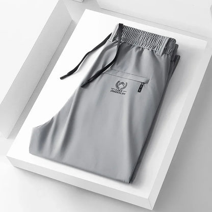 Herren Freizeithose mit Gummibund & Reißverschlusstaschen