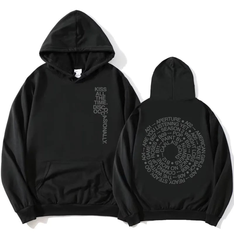 Unisex Kapuzenpullover mit aufgedrucktem Text und Motiv
