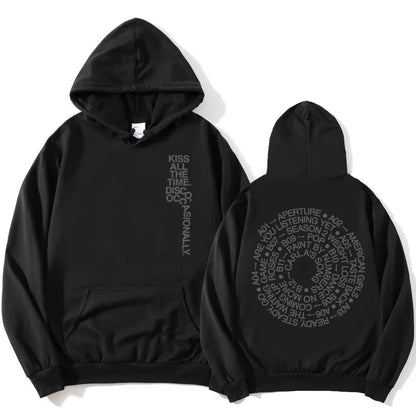 Unisex Kapuzenpullover mit aufgedrucktem Text und Motiv