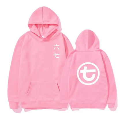 Unisex Kapuzenpullover mit Kängurutasche und Front-/Rückenprint
