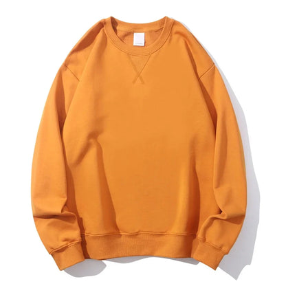 Unisex Langarm Sweatshirt Rundhals Grau meliert