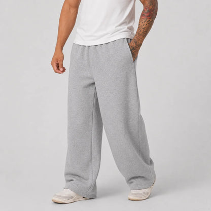 Unisex Weite Jogginghose Dunkelgrau mit Kordelzug