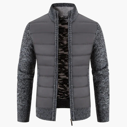 Herren Steppstrickjacke mit Reißverschluss – Modischer Freizeit- und Alltagsbegleiter