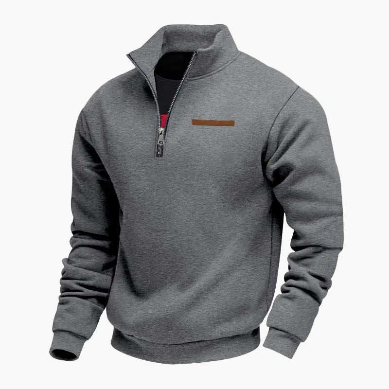 Herren Halbzip-Fleece Pullover – Bequemer Casual-Style für Reisen und Alltag