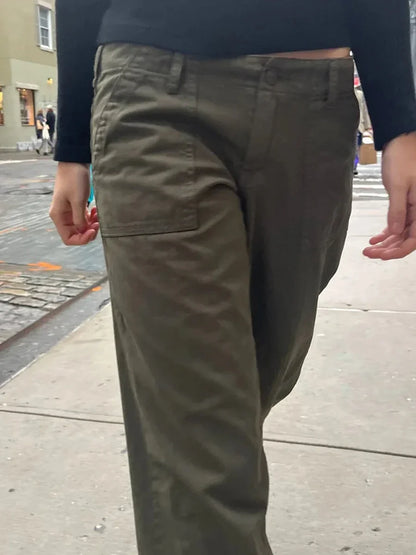 Loose Fit Cargohose für Damen mit mehreren Taschen