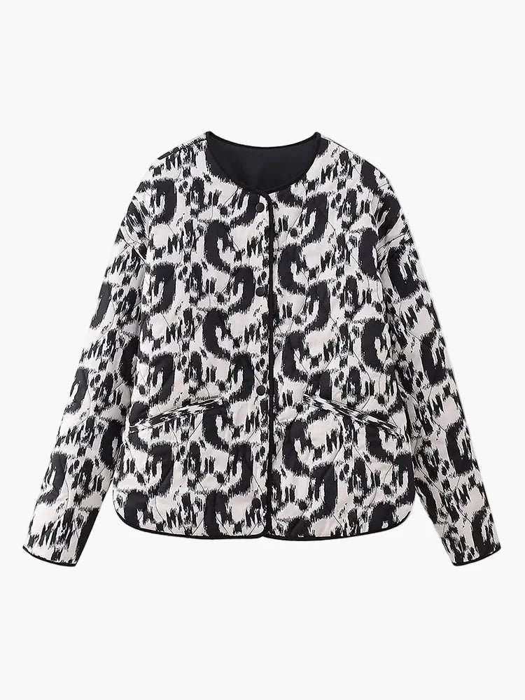 Damen Steppjacke im Boho-Stil – Modische Übergangsjacke für Alltag und Freizeit