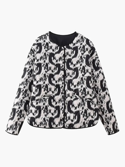 Damen Steppjacke im Boho-Stil – Modische Übergangsjacke für Alltag und Freizeit