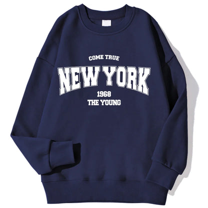 Unisex Sweatshirt Rundhalsausschnitt mit Motivdruck Langarm Oberteil Freizeit