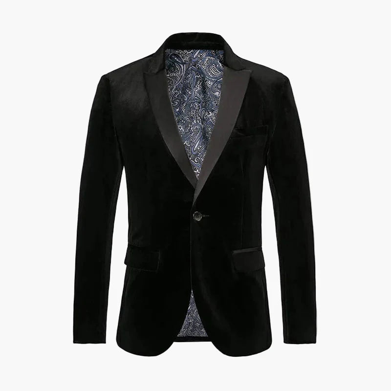 Herren Samt Sakko Smokingjacke Elegant für festliche Anlässe und Abendveranstaltungen