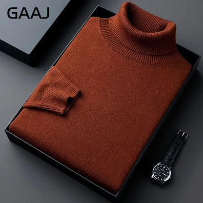 Rollkragenpullover für Herren, Feinstrick