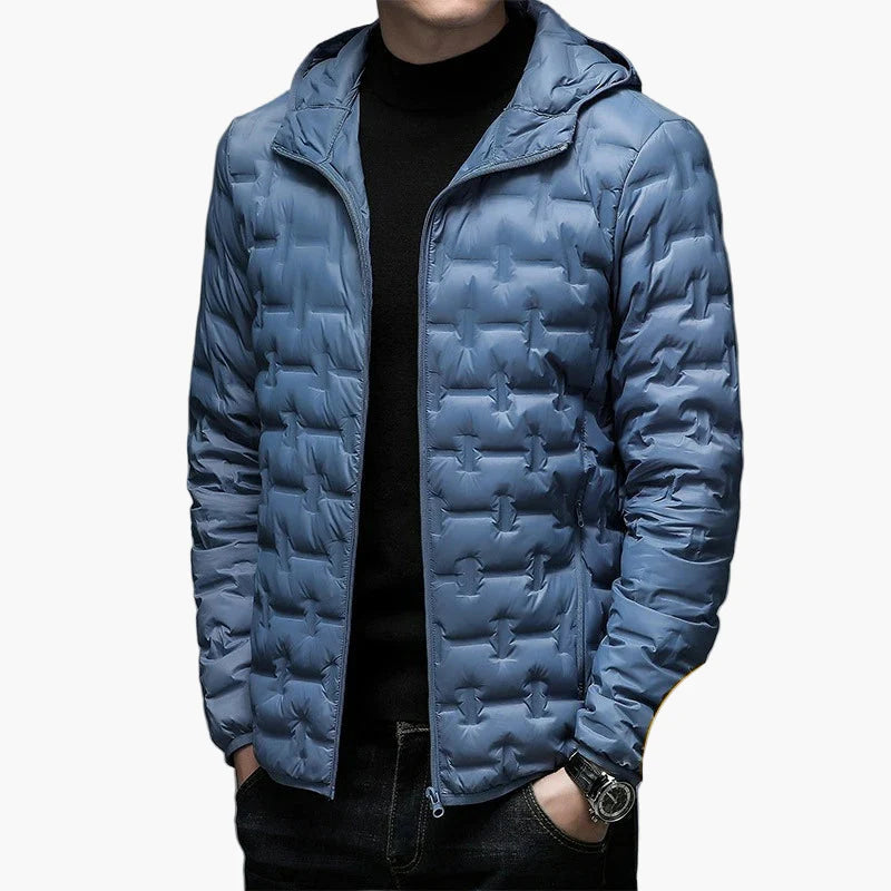 Herren Daunenjacke Winter Outdoor Steppjacke mit Kapuze – Warm & Leicht