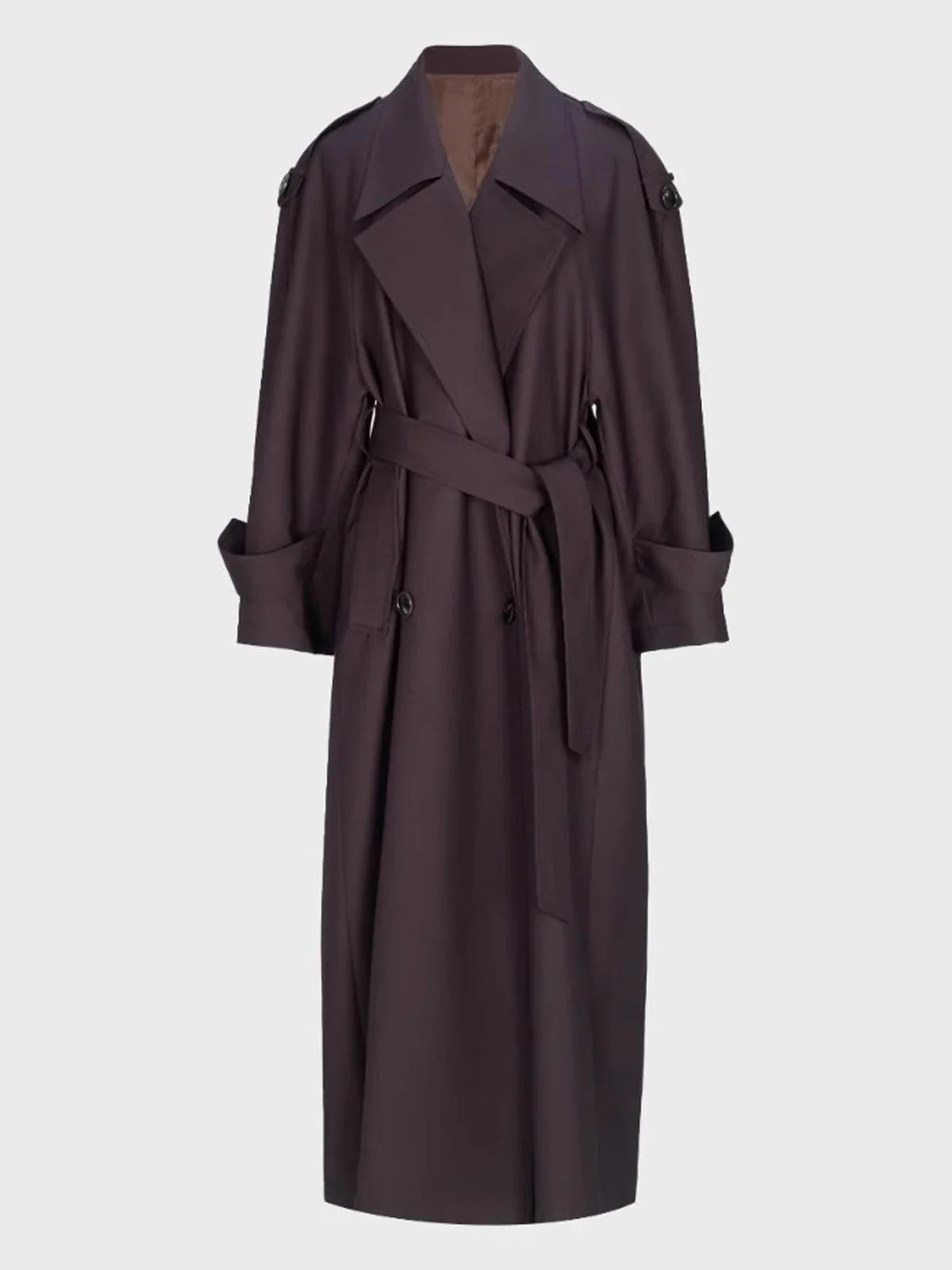 Trenchcoat für Damen mit Gürtel und Doppelreiher