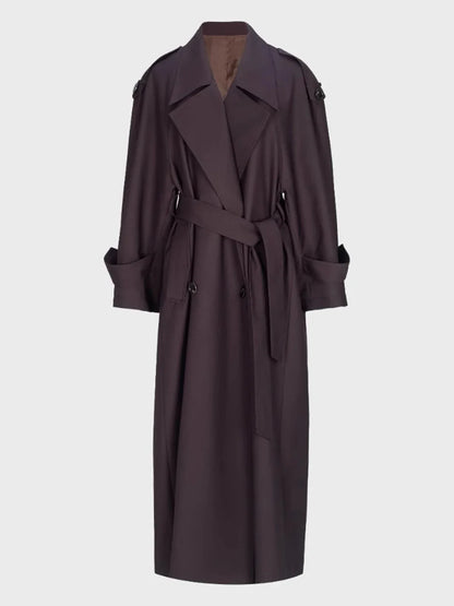 Trenchcoat für Damen mit Gürtel und Doppelreiher