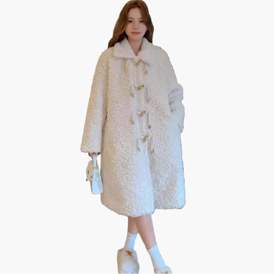 Damen Teddy Mantel Oversize Wintermode Kuscheliger Outdoor Style