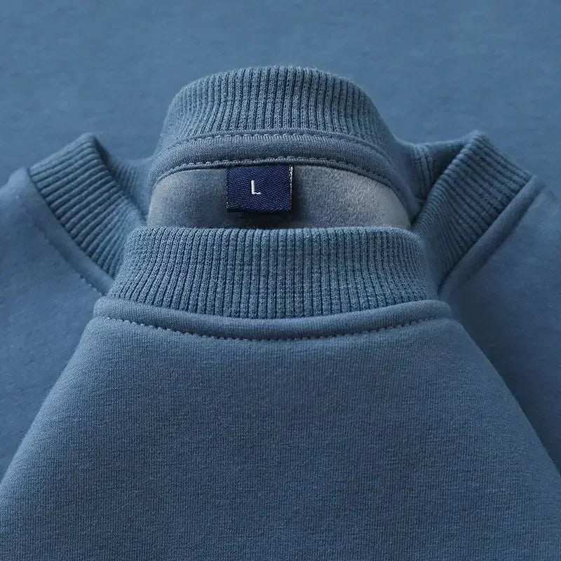 Unisex Langarm Sweatshirt Rundhals mit weichem Innenfutter