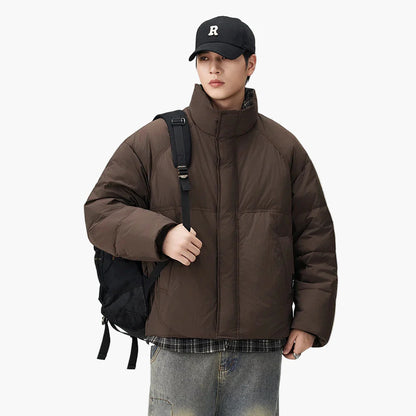 Herren Oversized Pufferjacke im Streetwear-Stil für Alltag und Freizeit