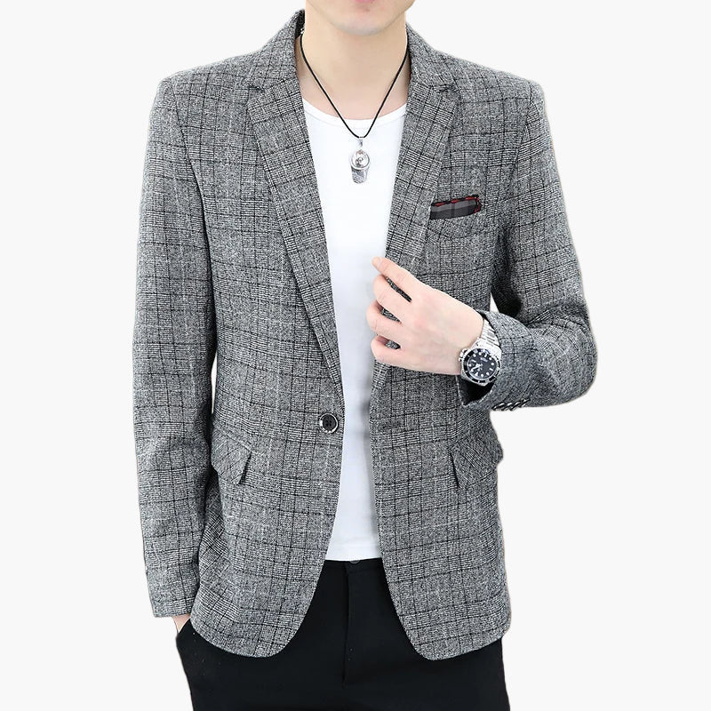 Herren Modernes Business Casual Sakko – Eleganter Blazer für Büro & Freizeit