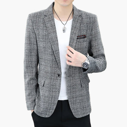 Herren Modernes Business Casual Sakko – Eleganter Blazer für Büro & Freizeit
