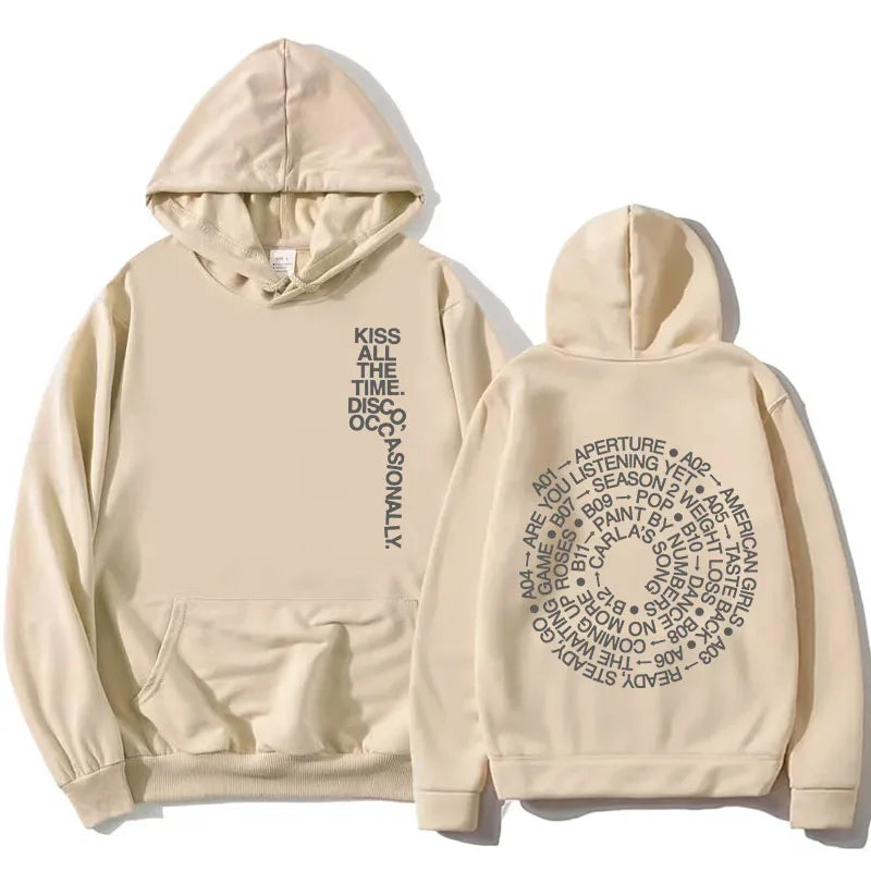 Unisex Kapuzenpullover mit aufgedrucktem Text und Motiv
