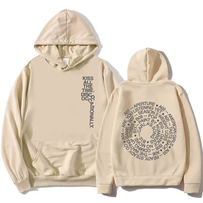 Unisex Kapuzenpullover mit aufgedrucktem Text und Motiv