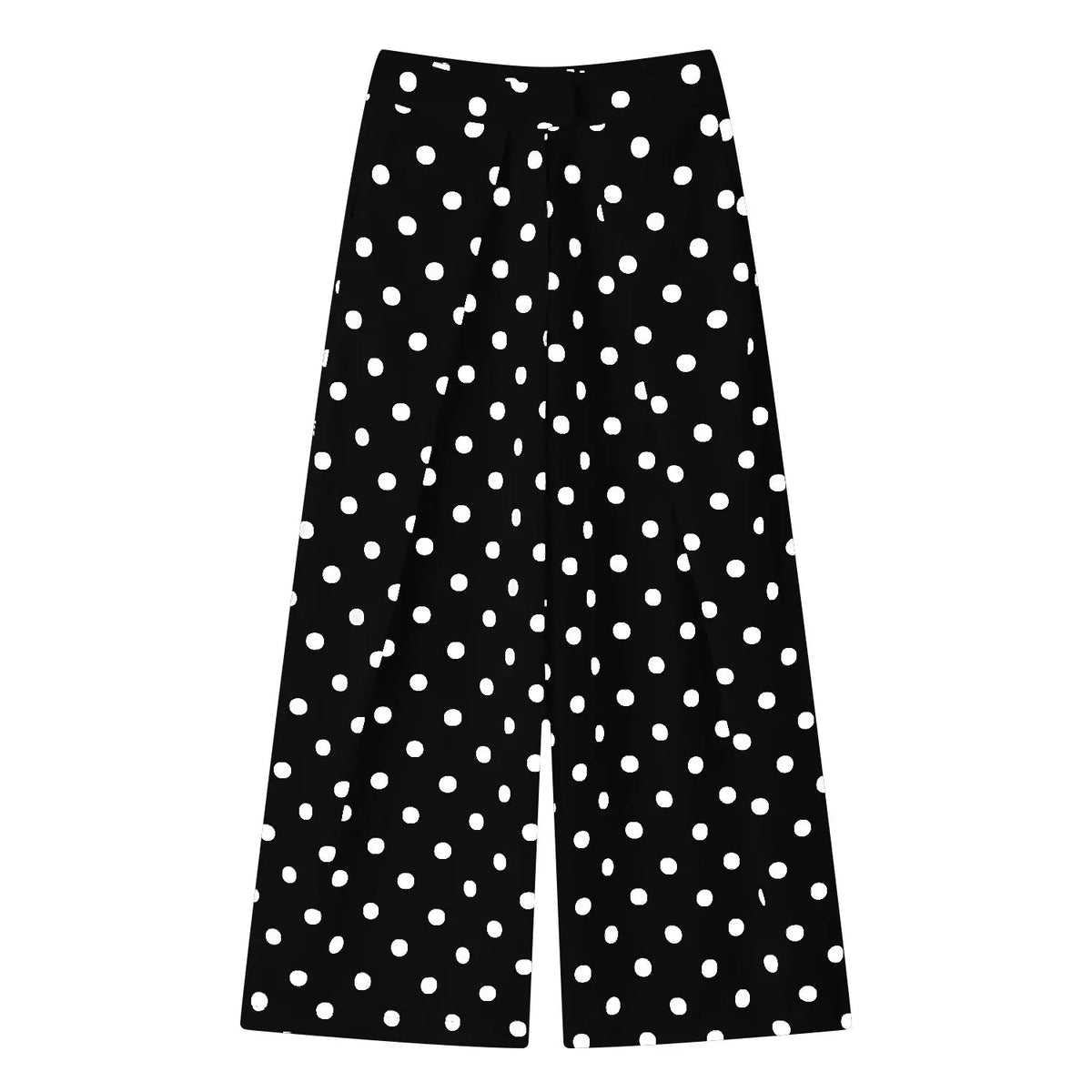 Damen Weite Culotte Hose mit Falten Kurz Weites Bein