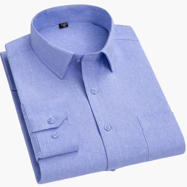 Herren Business Hemd Slim Fit – Gestreiftes Langarmhemd für Büro & Alltag