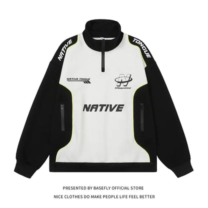 Unisex Trainingsjacke Sportliche Jacke Stehkragen Reißverschluss