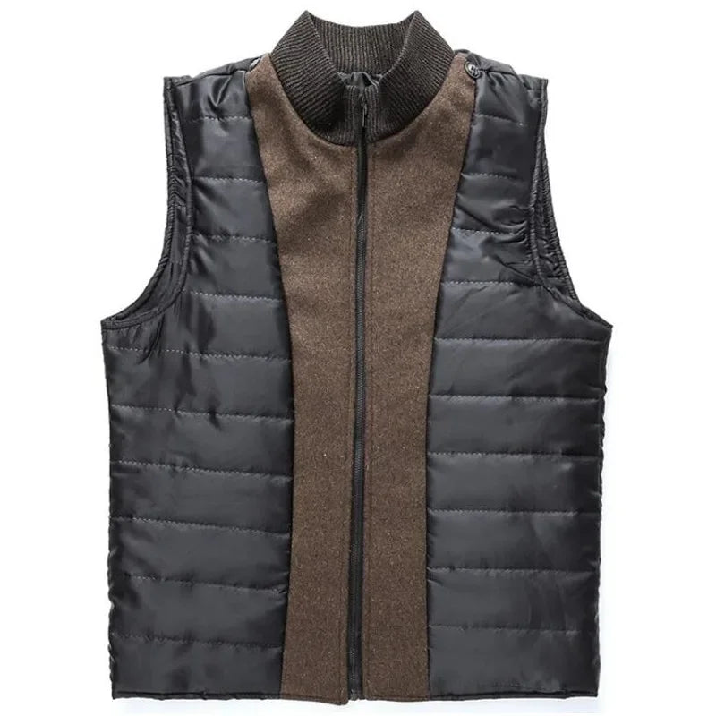 Herren Winter Veganer Wollmantel – Klassischer Business Mantel für Büro und Alltag