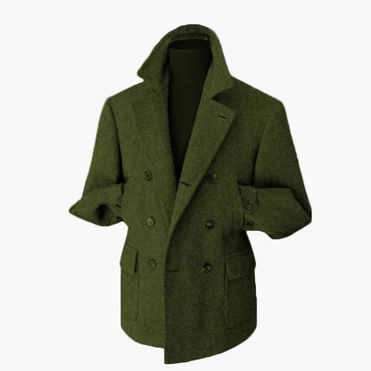 Herren Vintage Doppelreihiger Hahnentritt Blazer – Eleganter Stil für formelle Anlässe und Freizeit