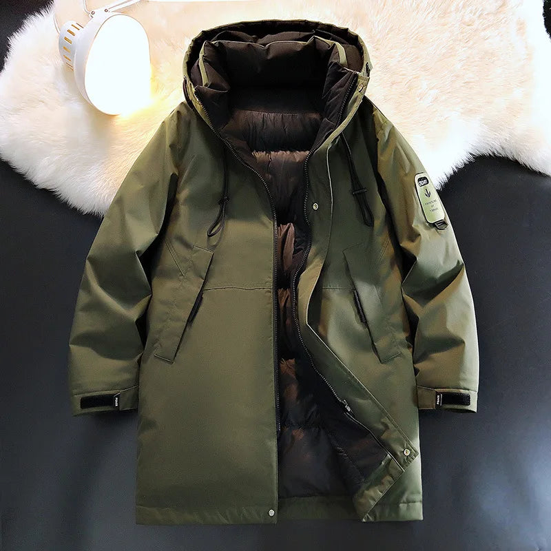 Winterparka mit Kapuze und Reißverschluss Herren