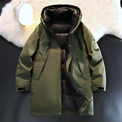 Winterparka mit Kapuze und Reißverschluss Herren