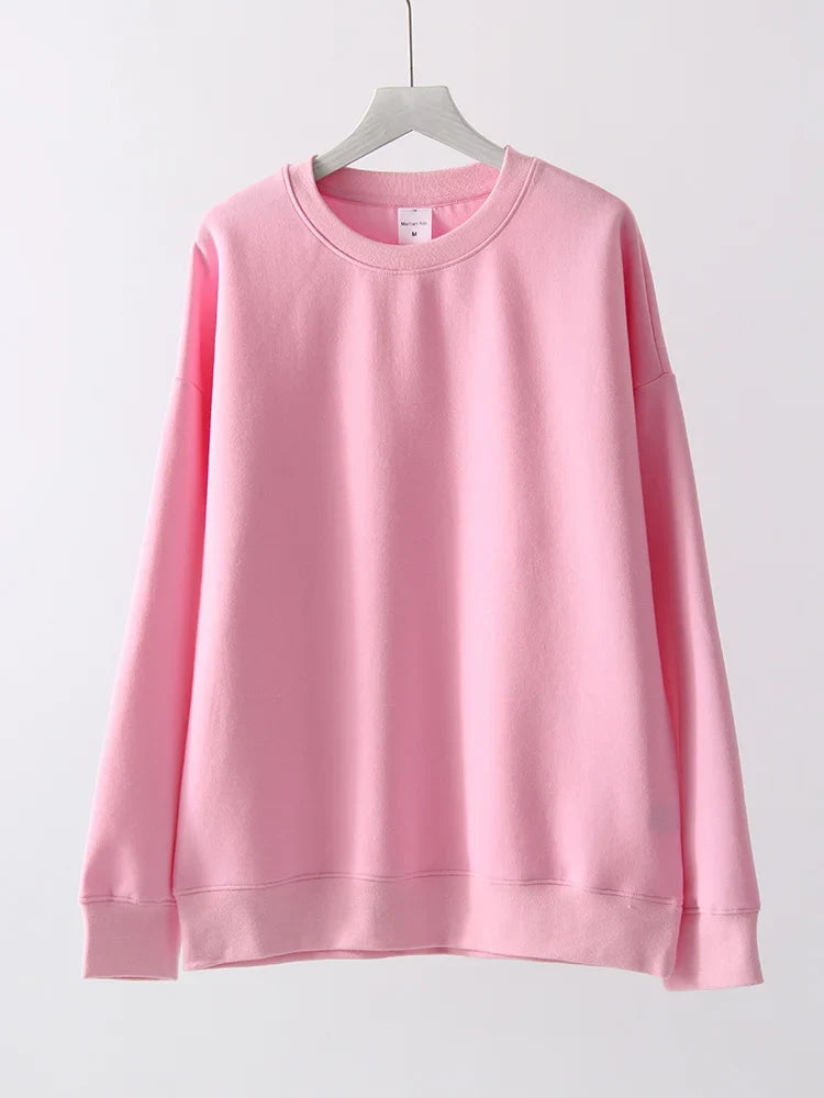 Unisex Langarm Sweatshirt Rundhalsausschnitt Freizeit Pullover Weicher Stoff