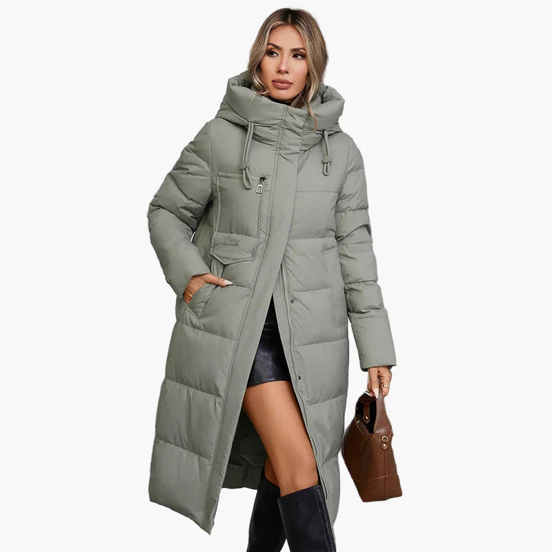 Damen Steppmantel mit Kapuze – Warmer Wintermantel für Alltag und Outdoor