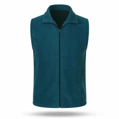 Fleece Weste mit Reißverschluss Stehkragen für Damen