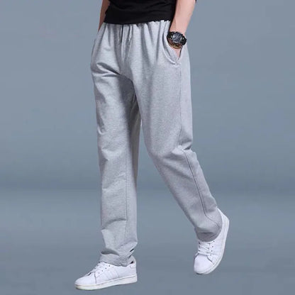 Herren Freizeithose Dunkelblau Elastischer Bund mit Kordelzug