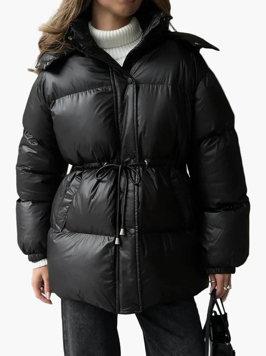 Damen Winter Steppjacke mit Kapuze – Modische Outdoor Pufferjacke für kalte Tage