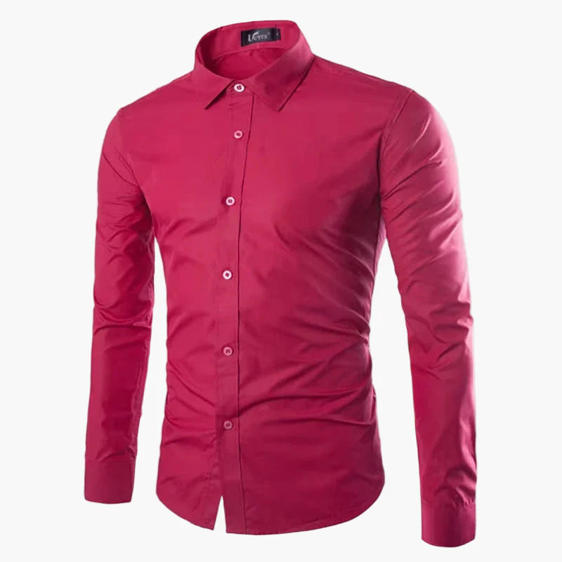 Herren Slim Fit Business Freizeit Hemd – Langarm, Modernes Design, Vielseitig für Büro und Alltag