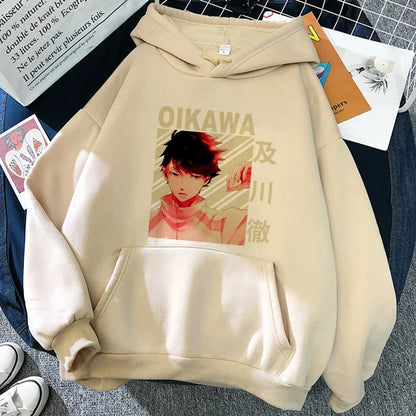 Unisex Kapuzenpullover mit Anime-Druck