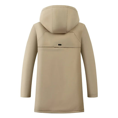 Herren Winterparka mit Kapuze und Teddyfutter – Warmer Mantel