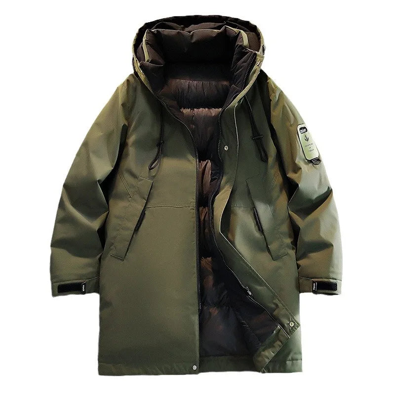 Winterparka mit Kapuze und Reißverschluss Herren