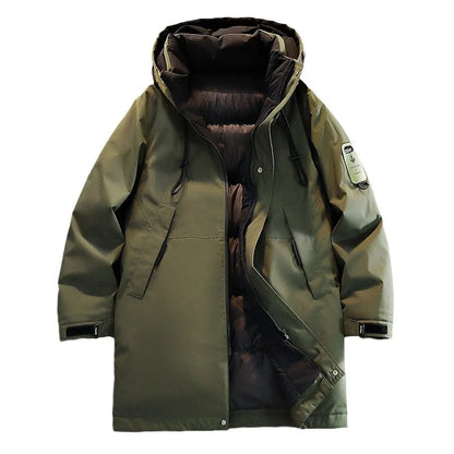 Winterparka mit Kapuze und Reißverschluss Herren