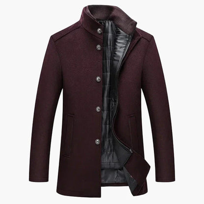 Herren Eleganter Wintermantel – Klassische Business- und Freizeitjacke