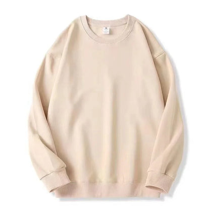 Unisex Basic Rundhals Sweatshirt Uni Farbe Langarm