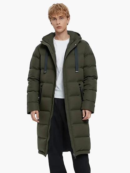 Herren Winter Steppmantel Parka Lang – Lässiger Outdoor-Mantel für Alltag & Skifahren