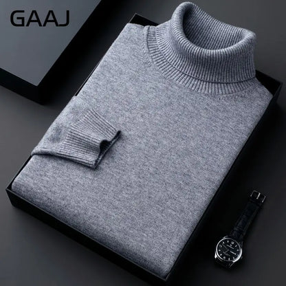 Rollkragenpullover für Herren, Feinstrick