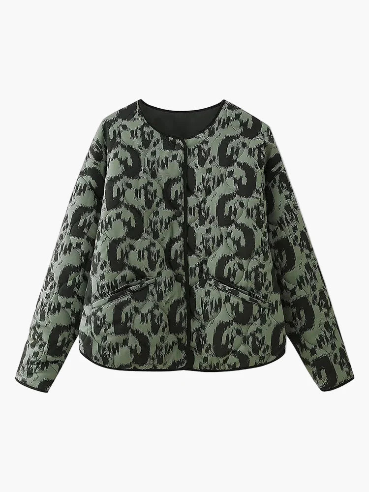 Damen Steppjacke im Boho-Stil – Modische Übergangsjacke für Alltag und Freizeit